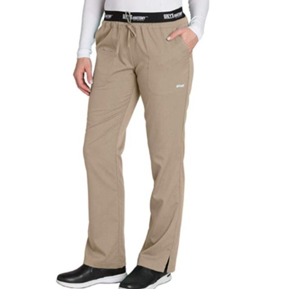 Khaki scrub pants plus size Clearance